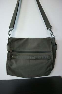 Diesel Cotton Canvas Vintage Messenger Cross body Bag Y2K